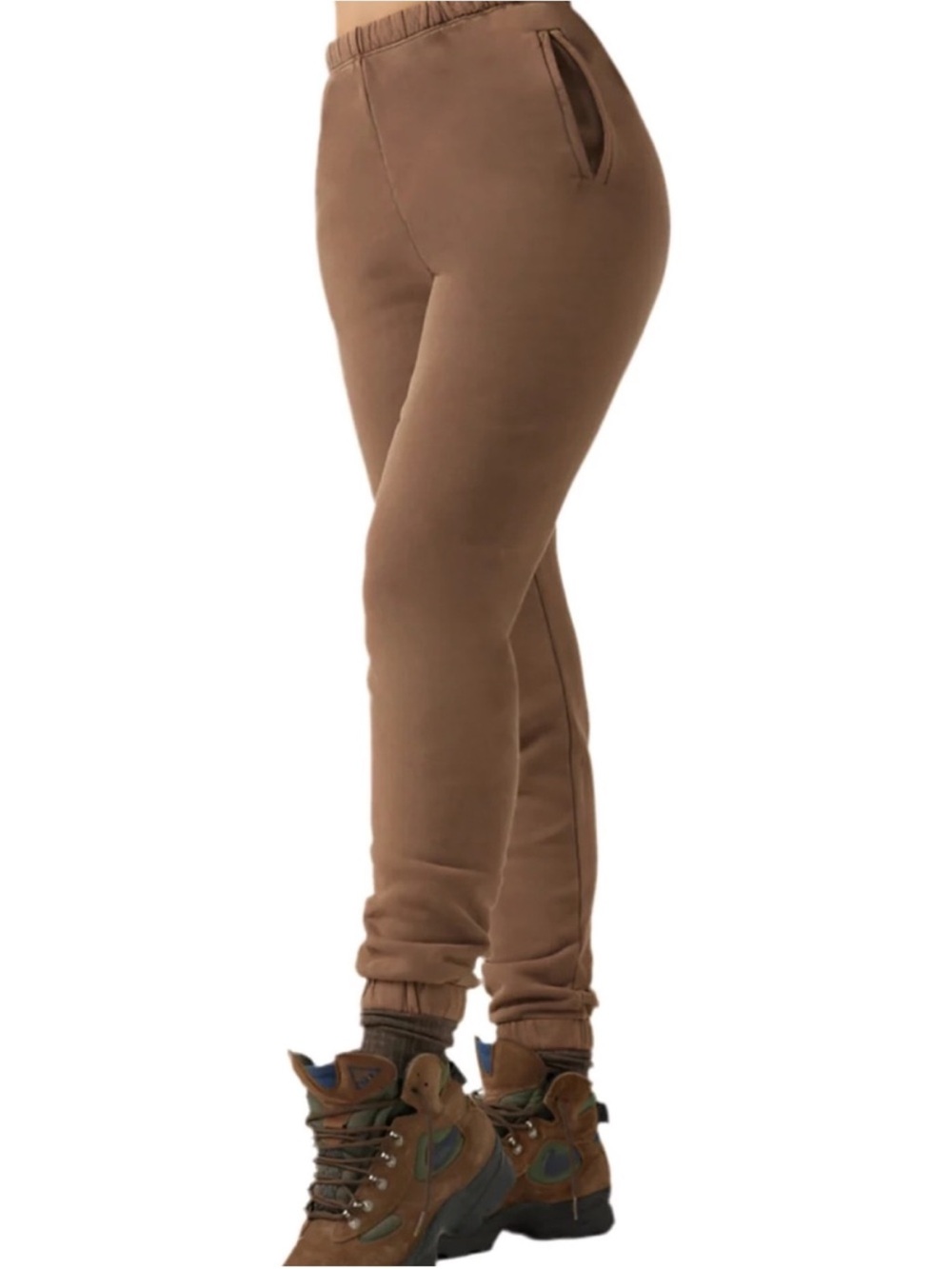 Joah Brown Empire Joggers in Cocoa French Terry - Picture 3 of 9